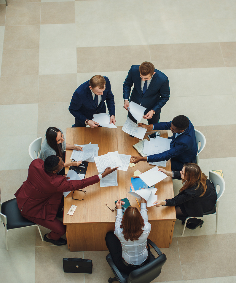 business men in a meeting